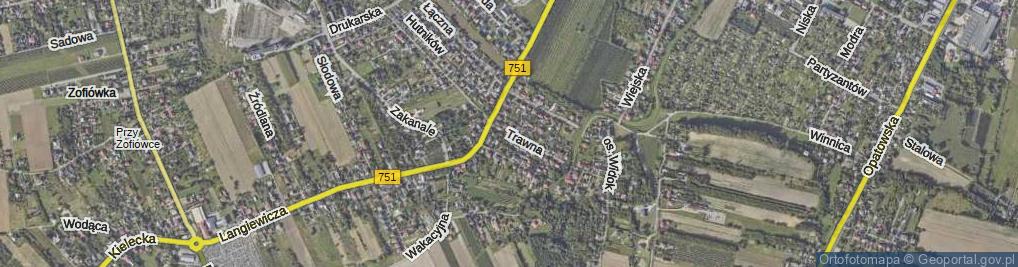 Zdjęcie satelitarne Trawna ul.